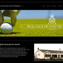 Web del Real Club de Golf de Tenerife. Un proyecto de Fotografía, Diseño gráfico y Diseño Web de Javier Lecuona de Burgos - 01.07.2014