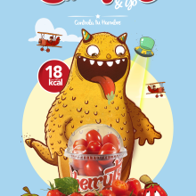 Cherrytos and Go. Traditional illustration, Br, ing, Identit, and Packaging project by Óscar Lloréns - 07.07.2014