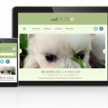 VetPatri. Website. Design, UX / UI, Br, ing, Identit, and Web Design project by Nerea Chacón Rueda - 07.08.2014