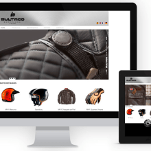 Bultaco Helmets - website. Een project van Webdesign van lorenzo cerrina - 09.07.2014