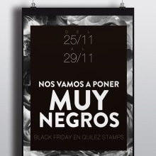 [Quilez Stamps] Black Friday. Een project van  Art direction,  Br, ing en identiteit, Evenementen y Grafisch ontwerp van Marta Quílez India - 10.07.2014