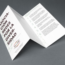 Flyer Redes por la diversidad. Design, Design editorial, e Design gráfico projeto de Maria Navarro - 13.02.2014