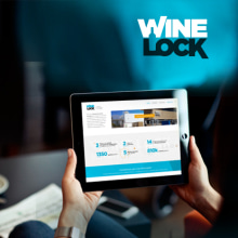 Wine Lock (Branding + Web + Stand). Direção de arte, Br, ing e Identidade, Design gráfico, Design de informação, Multimídia, e Web Design projeto de Juliana Victoria - 30.04.2014