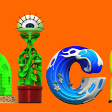 Logos para NICKELODEON  . Traditional illustration, 3D, Character Design, Set Design, T, and pograph project by Raul Real - 07.15.2014