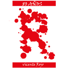 Cartel Vicente Rojo . Design gráfico projeto de Nitzia Venegas Torres - 16.07.2014