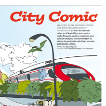 Publi-reportaje del Skoda Citygo para la revista Automóvil. Ilustração tradicional projeto de Eduardo Samajón Mencía - 17.07.2012