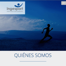 Página web para Ingesport. Web Design projeto de Azucena Creis Sebastián - 17.07.2014