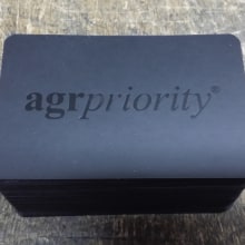 Nuevas tarjetas AgrPriority. Un proyecto de Diseño, Artesanía y Tipografía de Alberto González - 17.07.2014