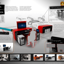 Estación de trabajo multimedia. Industrial Design, Interactive Design, and Multimedia project by Carlos Asensio Soriano - 06.21.2011