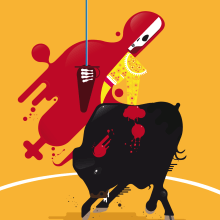 Muerte Popular. Un proyecto de Ilustración tradicional y Diseño gráfico de Antonio Domínguez Valdés - 17.07.2014