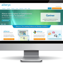 Alteryx. UX / UI, Web Design, and Web Development project by Jorge Combalia - 07.19.2014