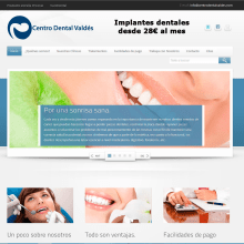 Centro dental valdés. Un proyecto de Desarrollo Web de Cristina Osuna Ibarra - 12.07.2013
