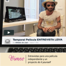 Entrevistas para la película Temporal https://vimeo.com/alfredodejuan/videos. Consultoria criativa projeto de Alfredo de Juan Alamo - 20.07.2014