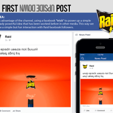 RAID - The first uʍop ǝpısdn post. Publicidade, Marketing, e Web Design projeto de Christian Alberto Rivera Rojas - 20.07.2014