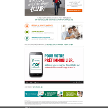 Campagne Crédit Agricole. Un projet de Webdesign de Laure Chassaing - 21.07.2014