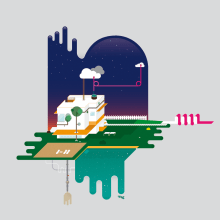 Ciclo del Agua. Un proyecto de Ilustración tradicional, Diseño editorial y Diseño gráfico de Antonio Domínguez Valdés - 21.07.2014