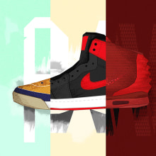 Sneaker Coolture (Weekly Project - 025/053) Ein Projekt aus dem Bereich Traditionelle Illustration, Kunstleitung und Grafikdesign von Noem9 Studio - 22.07.2014