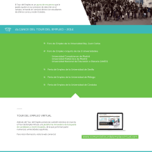 Web design & development for job fair sites. UX / UI, Graphic Design, Web Design, and Web Development project by Laura Liberal - 07.23.2014