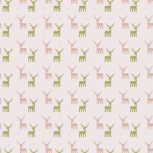Deers pattern. Ilustração tradicional, e Design gráfico projeto de Laura Liberal - 23.07.2014
