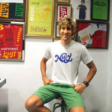 Camisetas nuvj con los mejores deportistas. Caligrafia projeto de nuvj® camisetas - 23.07.2014