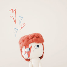David Bowie Doll. Character Design, Arts, and Crafts project by Elena Sánchez Santos - 07.25.2014