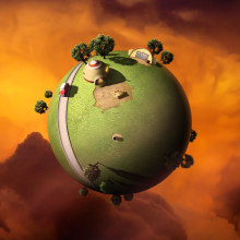 Kaito's Planet. Traditional illustration, Photograph, and 3D project by Carles Marsal - 07.25.2014