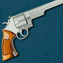 Smith & Wesson M29 .44 Magnum. Un proyecto de Ilustración tradicional y Diseño gráfico de Óscar Treviño - 27.07.2014