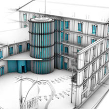 Arquitectura 3D. 3D, e Arquitetura projeto de Carlos Hernández Gironés - 28.07.2014