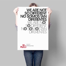 Día Mundial contra la Discriminación Racial. Graphic Design, T, and pograph project by José Cañizares - 07.30.2014