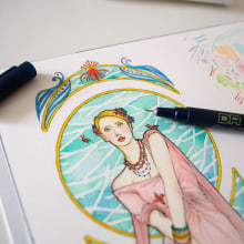 La Petite Fleur. Un proyecto de Diseño e Ilustración tradicional de Tamara Castro Laplaña - 04.08.2014