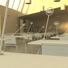 School Lighting. Een project van 3D y Animatie van Iván Soler Rebolo - 04.08.2014