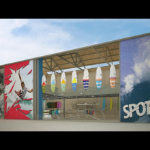 Spot surf shop. Un proyecto de Moda, Diseño industrial y Diseño de interiores de Cristina Torrens coll - 05.07.2013