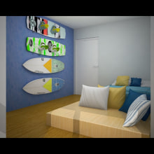 Wakeboarder room. Interior Architecture & Interior Design project by Cristina Torrens coll - 10.09.2013