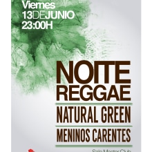 Noite Reggae. Graphic Design project by Lucía López Fraga - 08.06.2014