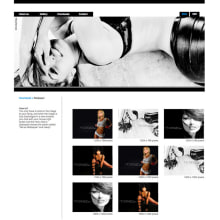Oficial web (Riczabeth Actress). Art Direction, Br, ing, Identit, and Web Design project by Jorge Armando Suarez Vidal - 11.09.2013
