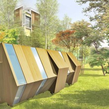 Píldoras habitables. COhousing & COworking. Een project van Installaties, 3D, Architectuur y Productontwerp van ángeles benítez aranda - 07.08.2014