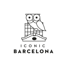 Iconic Barcelona. Traditional illustration, and Graphic Design project by Rafa Goicoechea - 08.11.2014