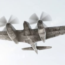 Airplane. 3D, e Animação projeto de Juanma Camarena - 13.08.2014