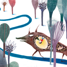 Pulgarcito(Children's Illustration). Ilustração tradicional projeto de Paloma Corral - 18.08.2014