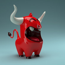 Torito. 3D, Character Design, To, and Design project by Juan Carlos Cruz - 08.20.2014