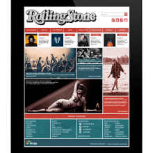 Rolling Stone. Een project van Webdesign van Cristina Nodal - 24.08.2014