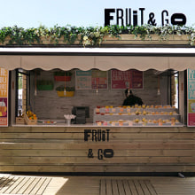 Fruit&Go, Pop-up Store. Br e ing e Identidade projeto de Floriane Jambu - 24.08.2014