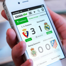 Grada 360 (Mobile). Design, UX / UI, and Art Direction project by Juan Tejerina - 08.25.2014