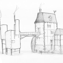 Arquitecturas imaginadas. Traditional illustration project by Germán Valle - 07.19.2014