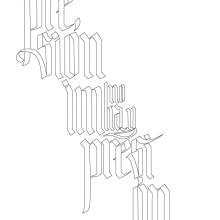Lettering. Un projet de Design , T , et pographie de Sofía Q.H - 26.08.2014