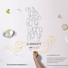 "El Banquete" (Con Martín Satí y alumnos de Mr Marcel School). Un proyecto de Ilustración tradicional, Fotografía, Dirección de arte y Cocina de Alba Deliz - 17.08.2014