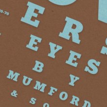 Mumford & Sons "Lover's Eyes". Design gráfico, e Tipografia projeto de Beatriz Serrano Yebra - 30.08.2014