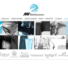 WEB - MV DISTRIBUCIONES - PELUQUERÍA. Web Design, and Web Development project by RAFAEL BARBERI - 05.31.2014
