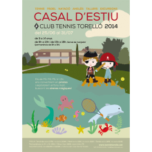 Cartell Casal d'Estiu. Traditional illustration, and Graphic Design project by elisabet moret plumé - 08.31.2014