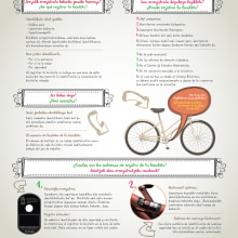 Diseño de cartelería para campaña informativa sobre el uso de luces y candados en la bicicleta y copmo registrarlas. Design project by María Romero Alonso - 08.31.2014